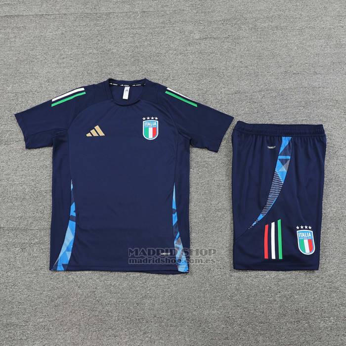 Chandal del Italia Manga Corta 2024-2025 Azul - Pantalon Corto